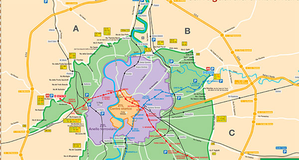 Blocco circolazione a Roma