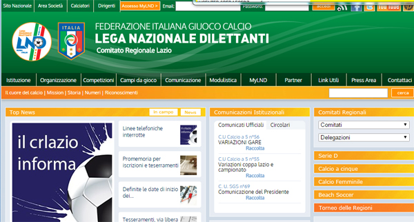 Area società in manutenzione
