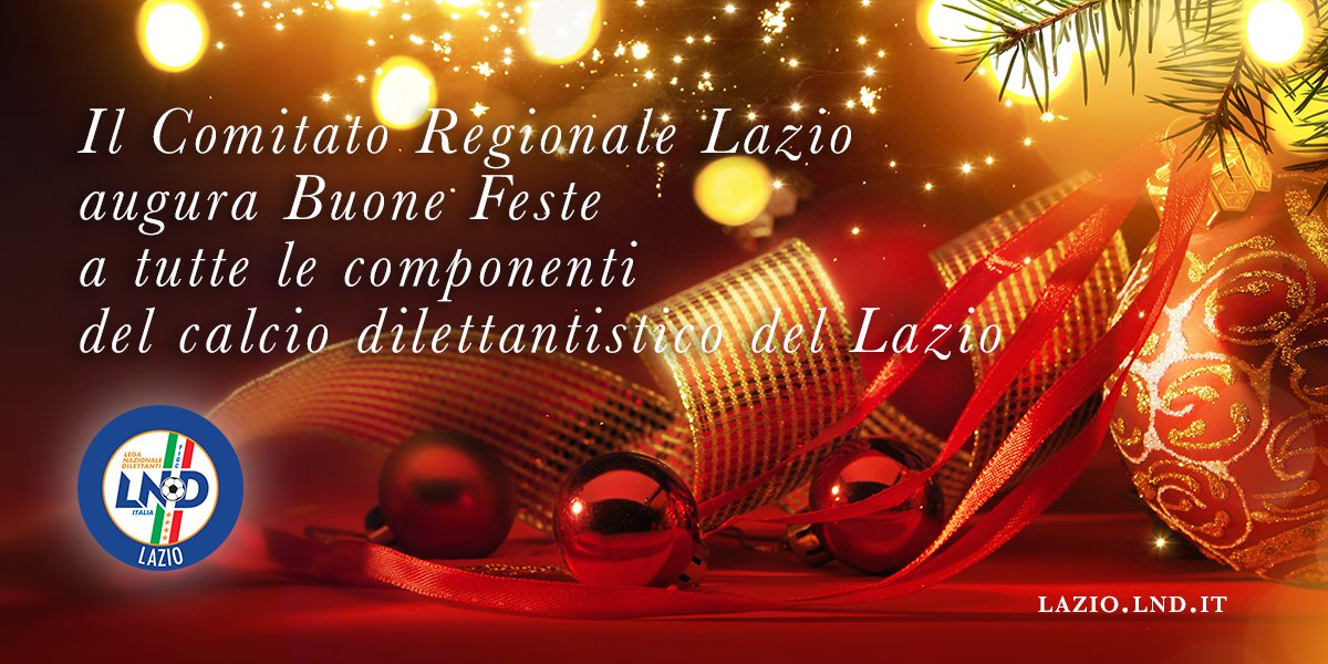 Gli auguri del Presidente del CR Lazio, Melchiorre Zarelli
