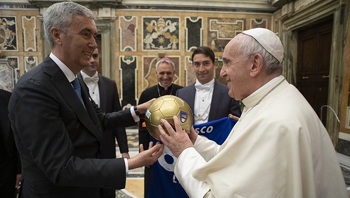 Il discorso del Papa ai calciatori Dilettanti