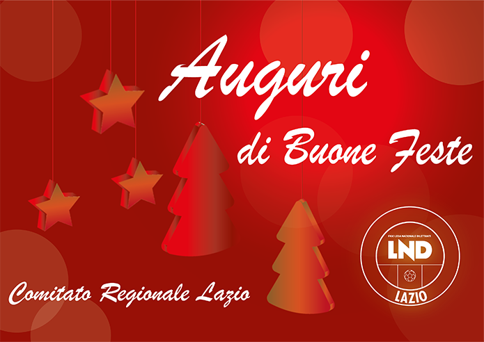 Auguri di Buone Feste dal Comitato Regionale Lazio