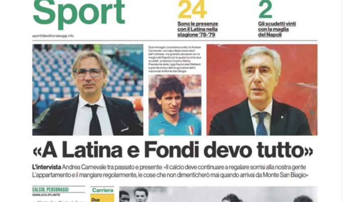 Andrea Carnevale: “È il momento di pensare ai dilettanti”