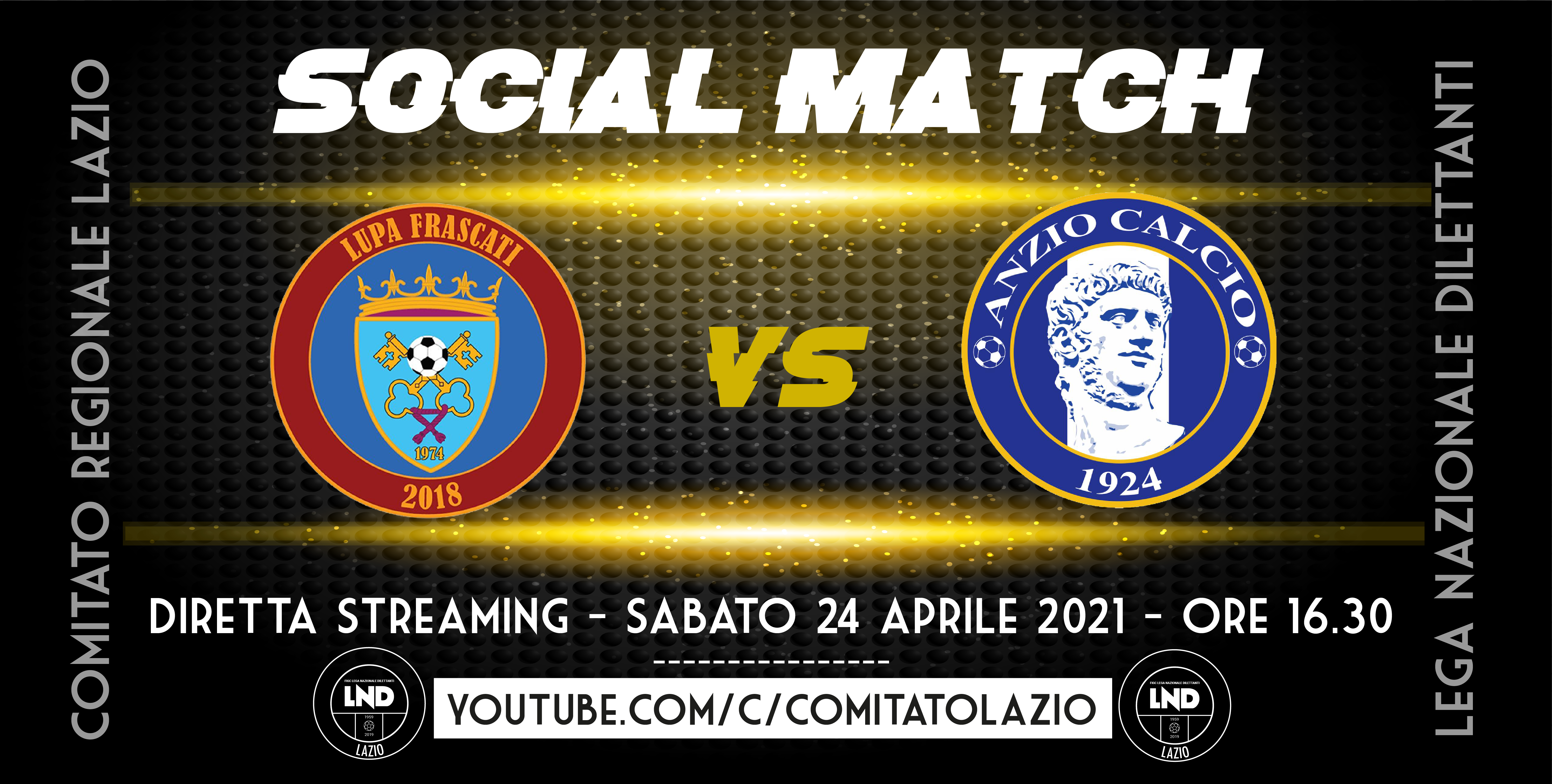 Diretta streming, Lupa Frascati-Anzio 1924 sabato sui canali social del CR Lazio