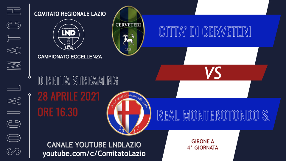 Social Match, Cerveteri-Real Monterotondo in diretta streaming