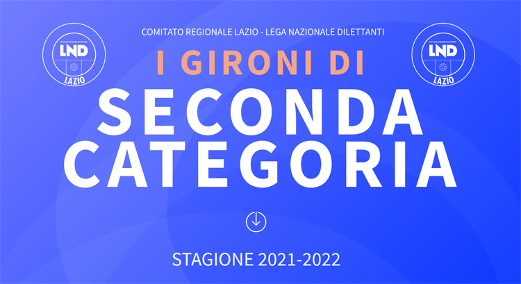 Seconda Categoria, ecco i gironi 2021-2022