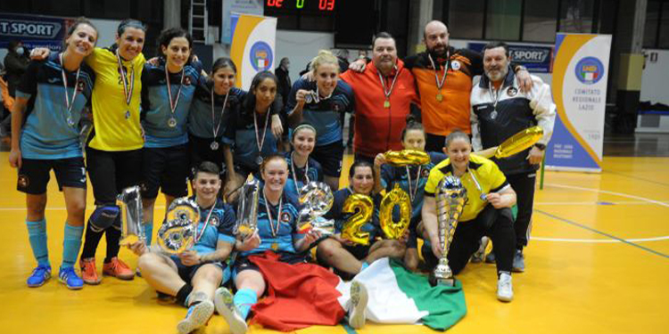 C femminile calcio a 5, alla LS10 la Coppa Italia 2021-22