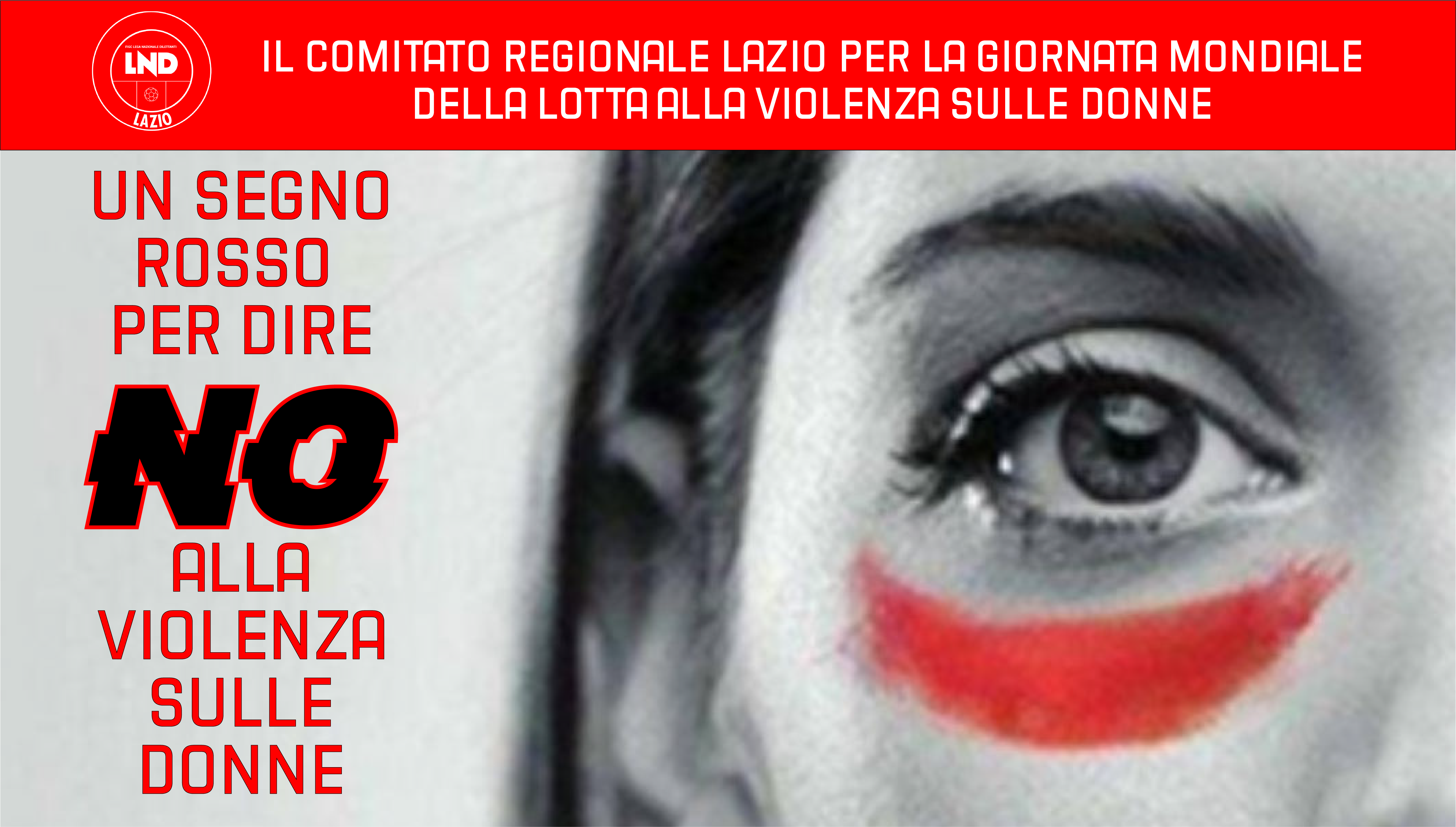 Giornata contro la violenza sulle donne, un segno rosso per le Società della Lnd