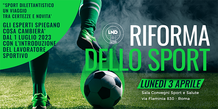 Riforma dello Sport, lunedì 3 aprile ultimo appuntamento in via Flaminia a Roma