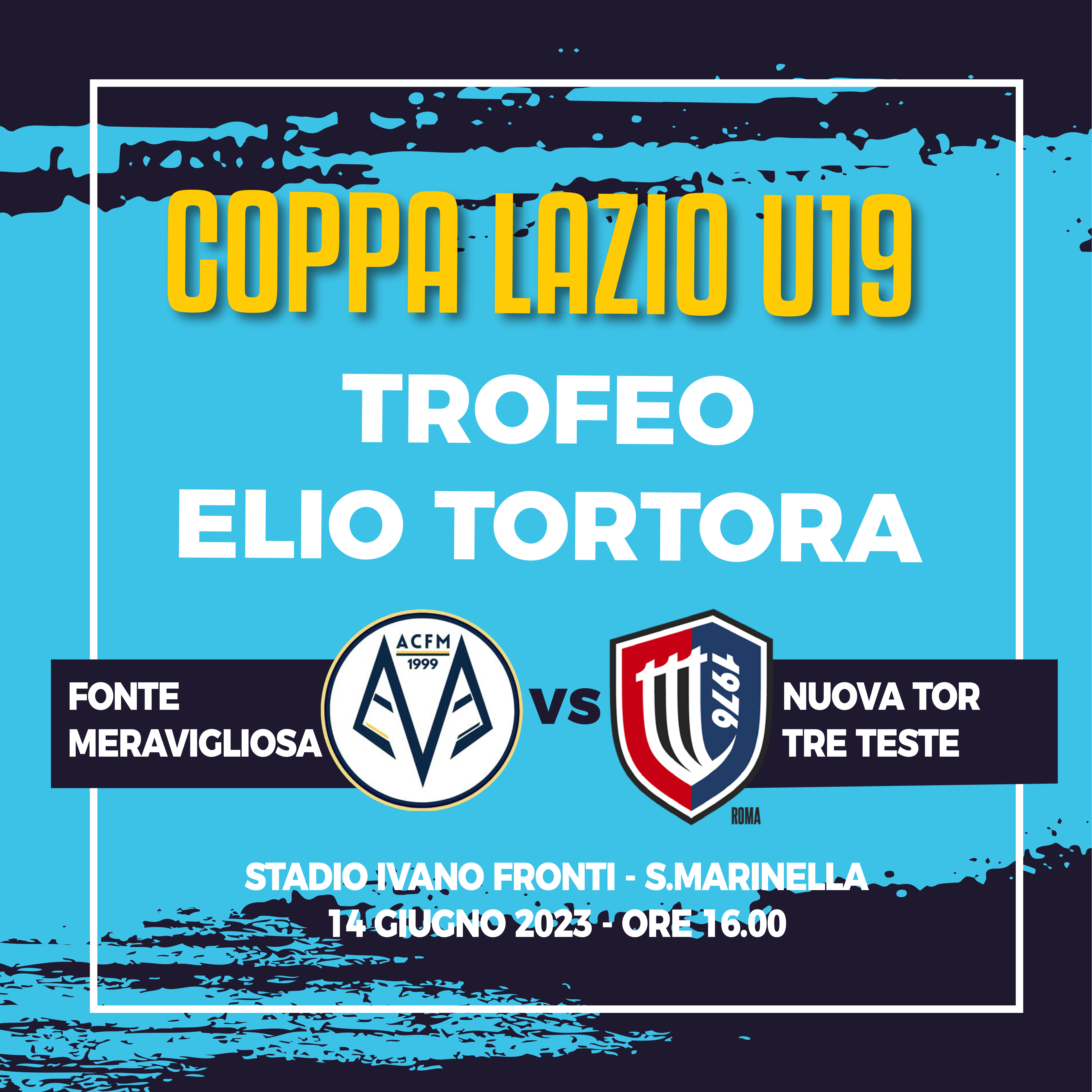 Finale Coppa Lazio Under 19, trofeo Tortora
