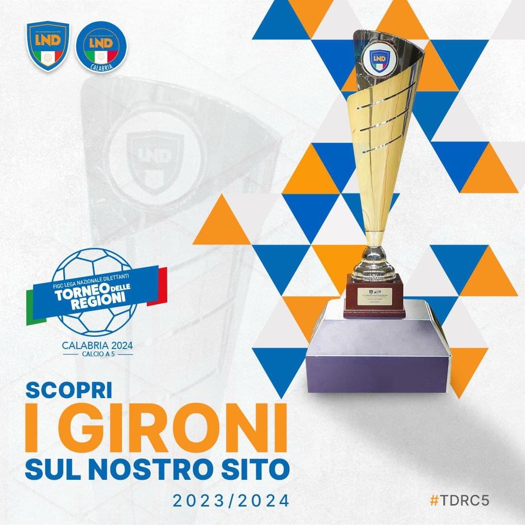 TDR2024, i gironi del tabellone del calcio a 5