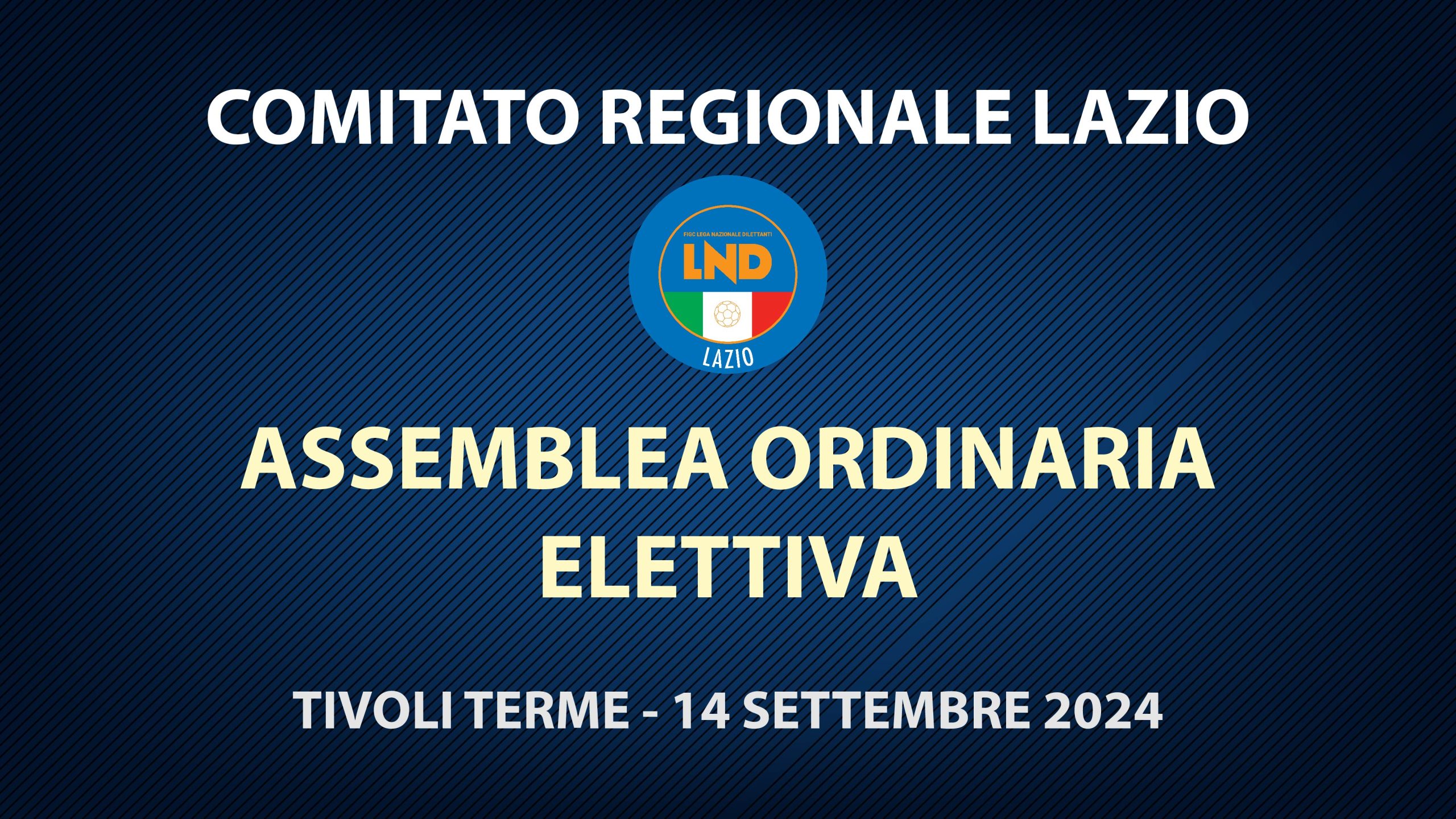 Sabato 14 a Tivoli Terme l’Assemblea elettiva del CR Lazio