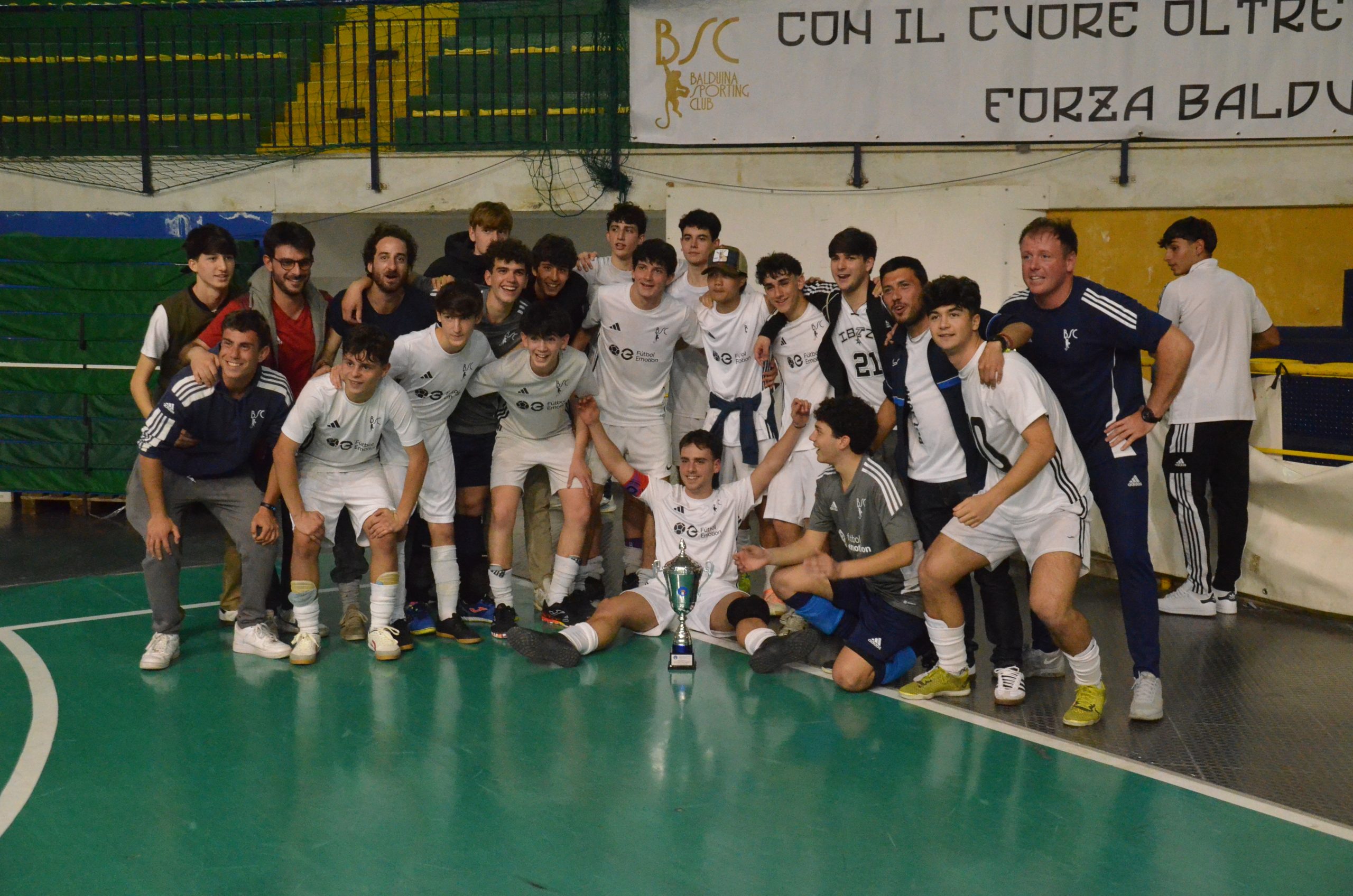 FUTSAL: Lo Sporting Balduina alza al cielo la Coppa della categoria Under 19 regionale!