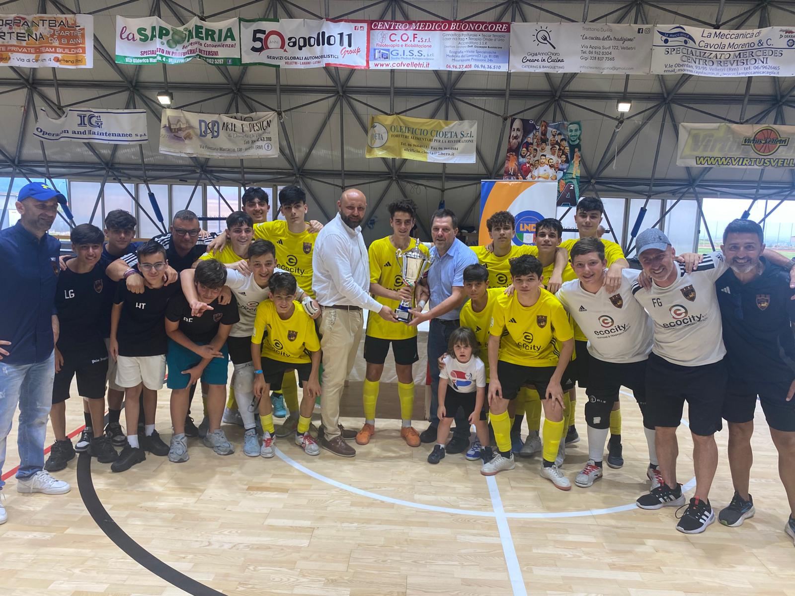 Under 15 C5: l’Ecocity si prende anche la Coppa Lazio