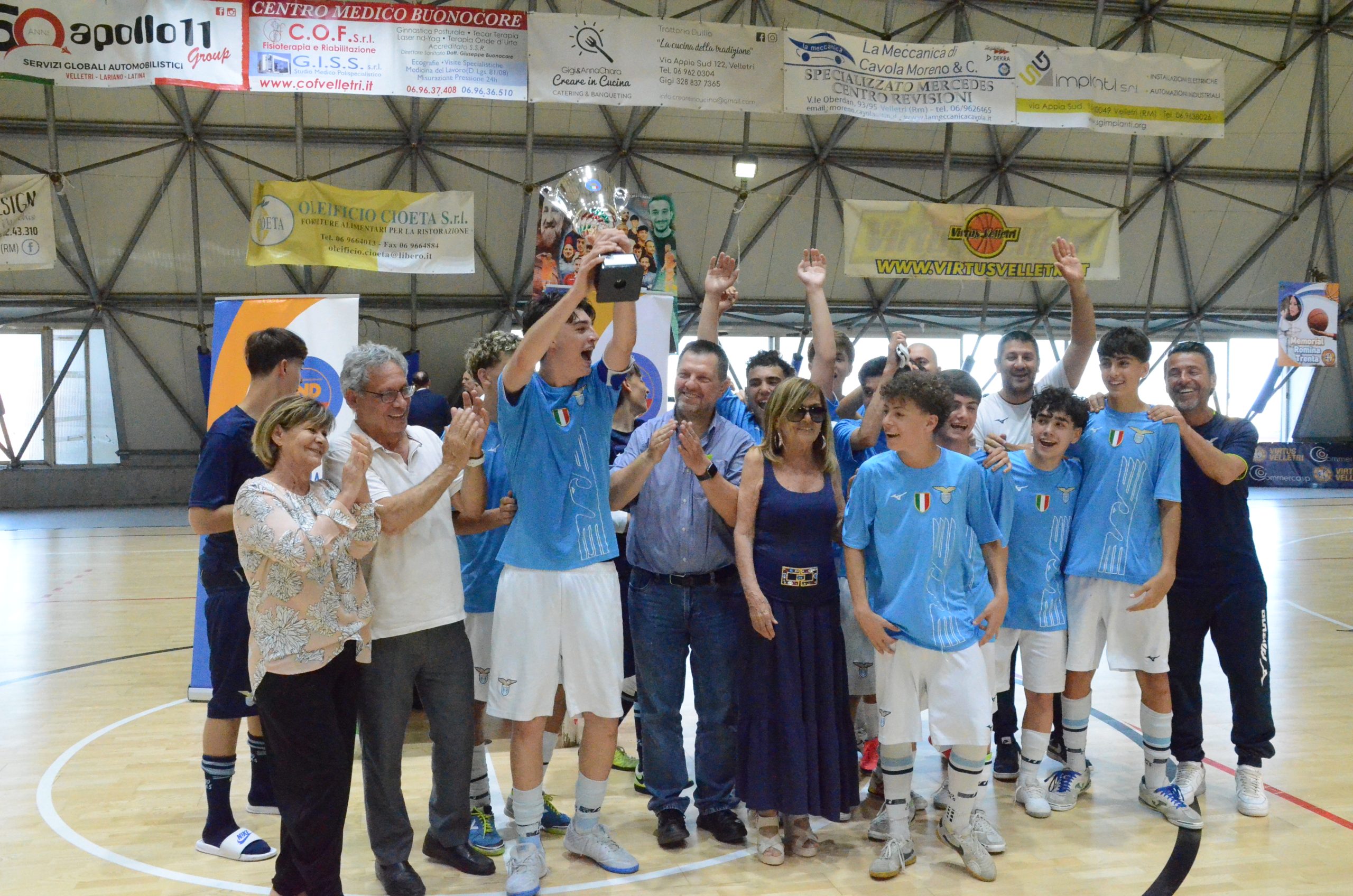 La Coppa Lazio Under 17 C5 “Trofeo Flami & Ale” si tinge di bianco e azzurro
