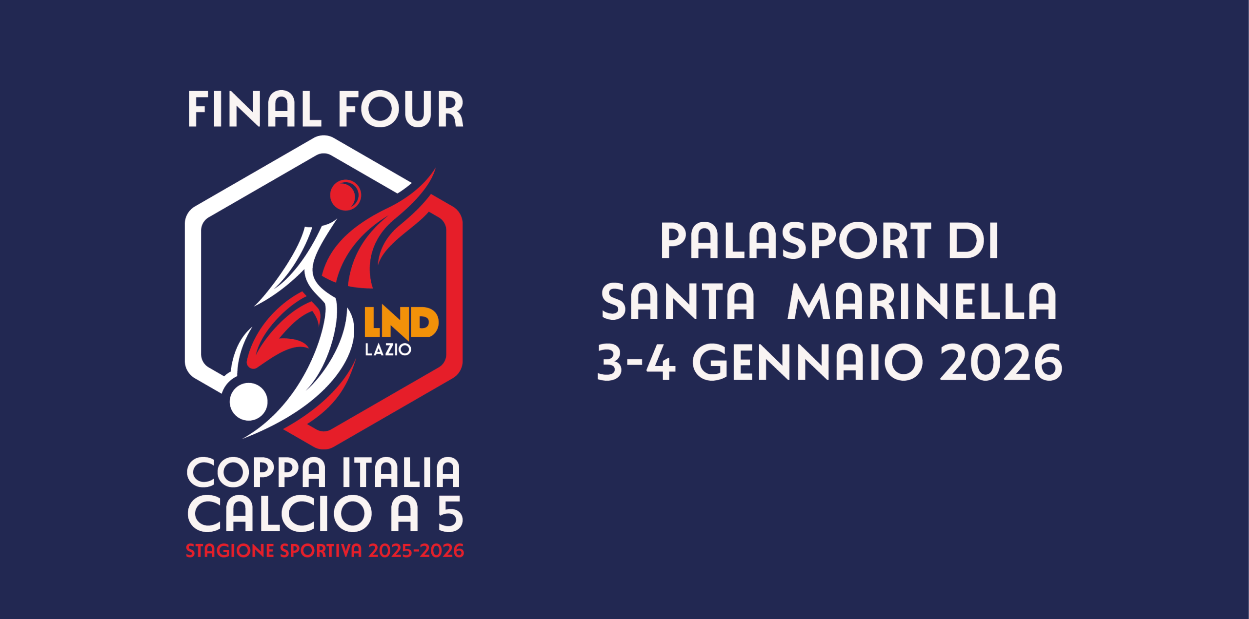 Final Four Coppa Italia di calcio a 5: appuntamento a S.Marinella